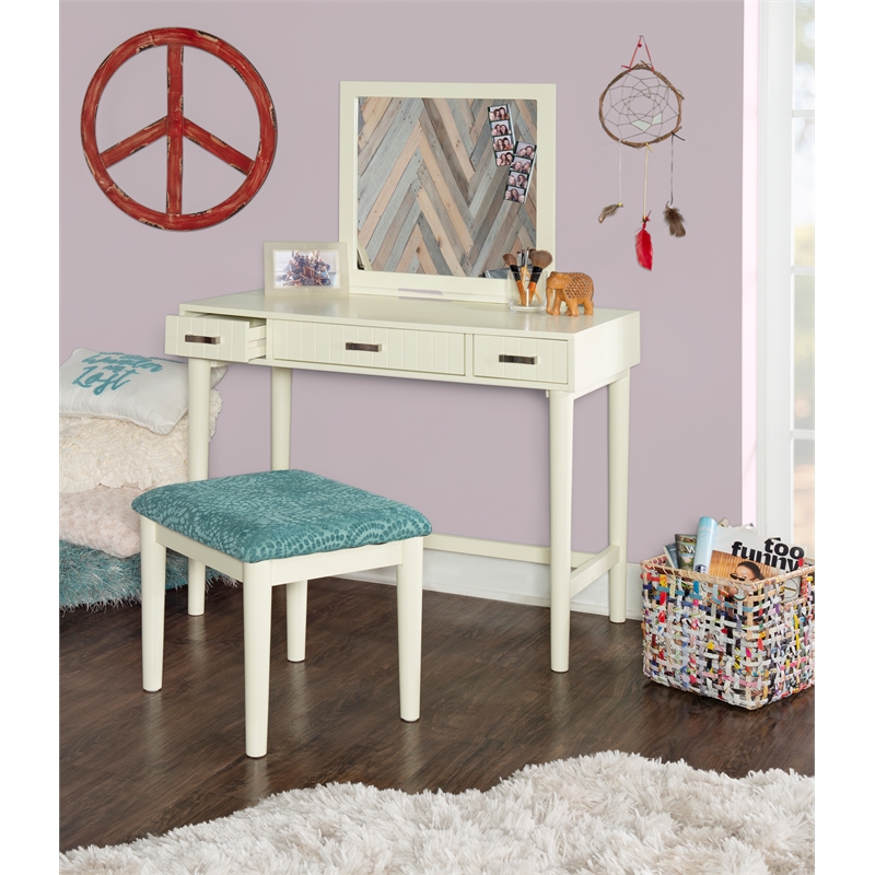 Riverbay Furniture Wood Vanity in Cream