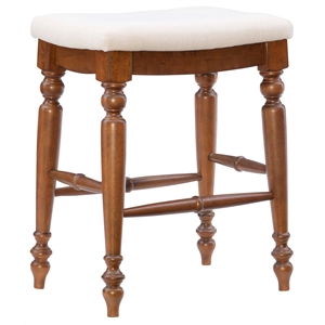 Riverbay Furniture 25&quot Backless Wood Counter Stool in Brown