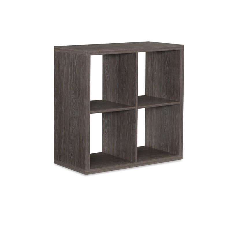 Riverbay Furniture Particle Board Gray Storage Cabinet Rectangular 30.08