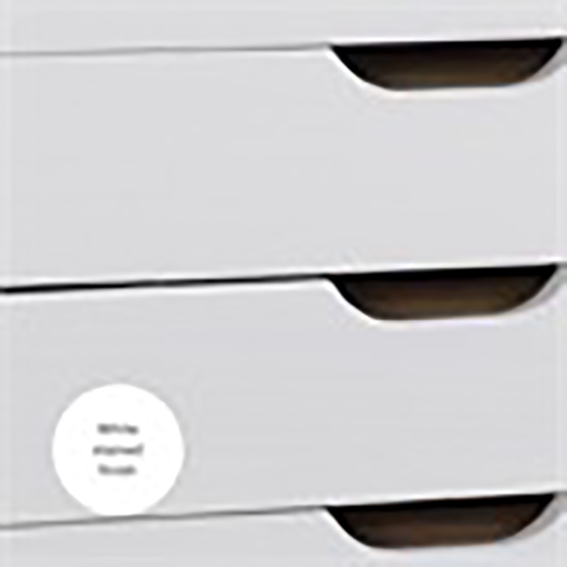 Riverbay Furniture 8-Drawer Transitional Wood Storage Cart in White Wash