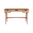 Riverbay Furniture Rubberwood Natural Desk Rectangular With Drawers 51