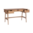 Riverbay Furniture Rubberwood Natural Desk Rectangular With Drawers 51