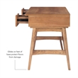 Riverbay Furniture Rubberwood Natural Desk Rectangular With Drawers 51