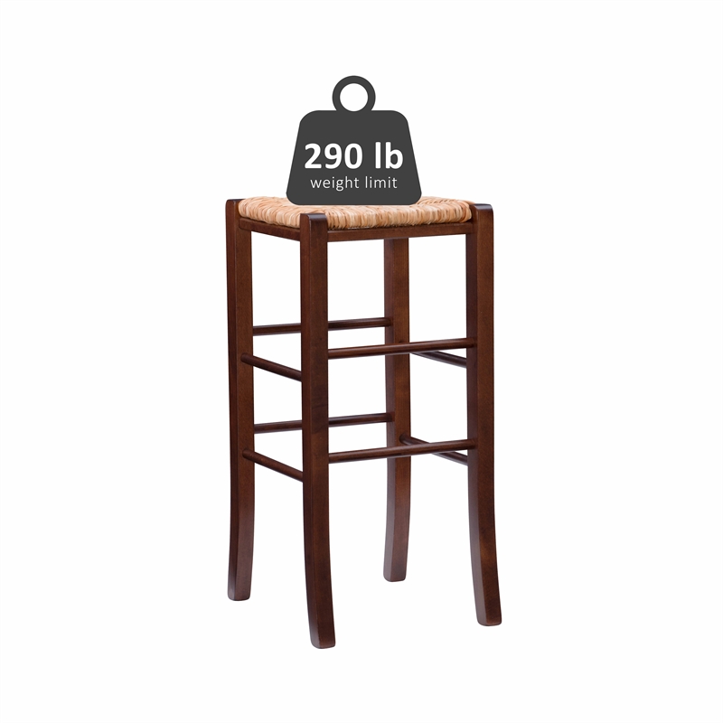Riverbay Furniture Traditional Backless Set of Two Wood 29