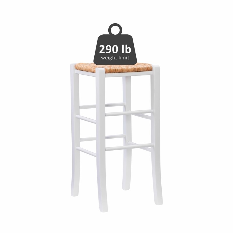 Riverbay Furniture Traditional Backless Set of Two Wood 29