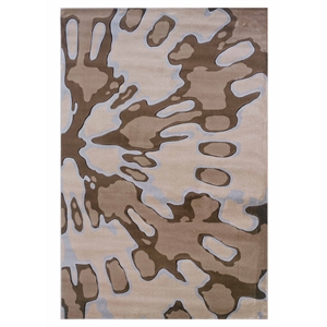 Riverbay Furniture Transitional Machine Made Polypropylene 8'x10'4&quot Rug in Ivory