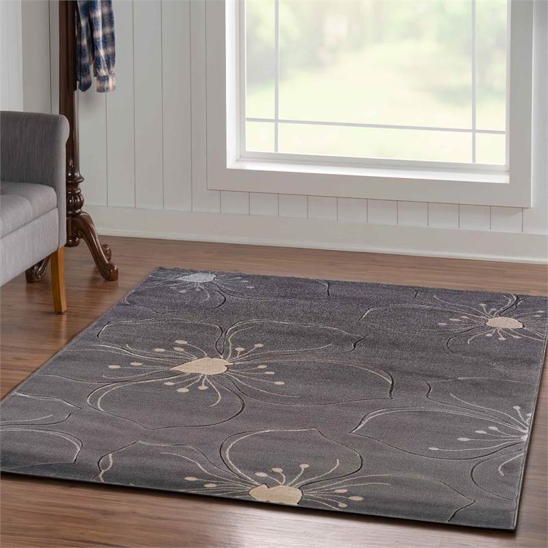 Riverbay Furniture Transitional Machine Made Polypropylene 5'x7'6