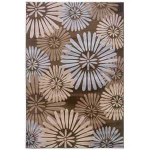 Riverbay Furniture Transitional Machine Made Polypropylene 8'x10'4&quot Rug in Brown