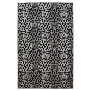 Riverbay Furniture Transitional Machine Made Polypropylene 8'x10'4&quot Rug in Black