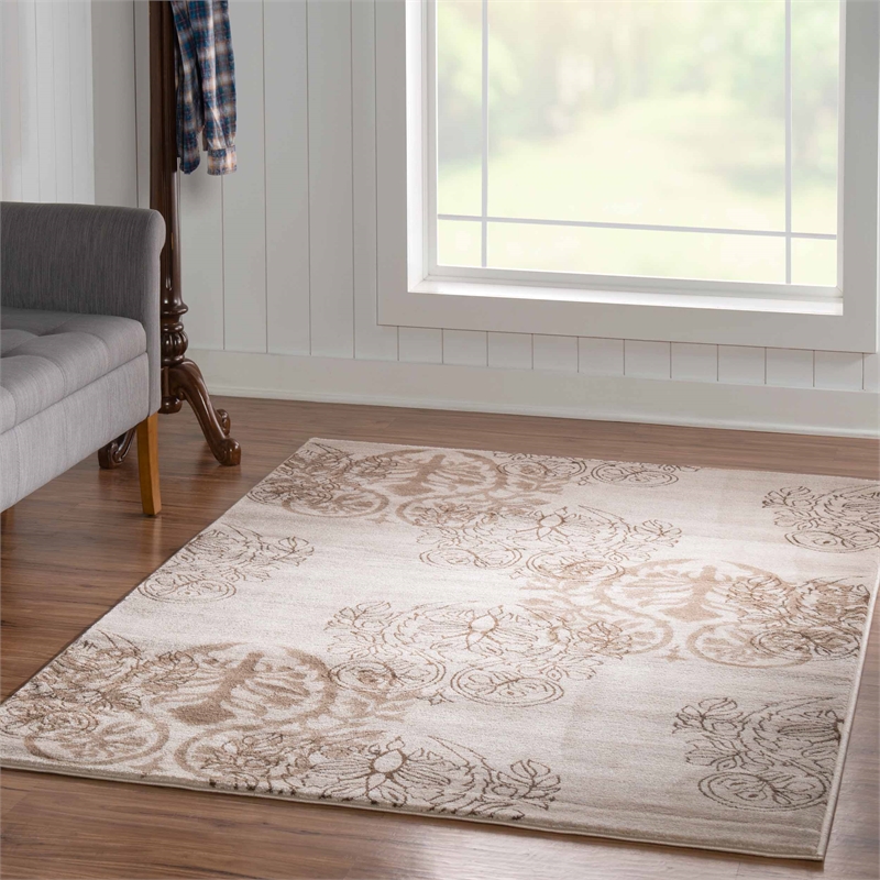 Riverbay Furniture Transitional Machine Made Polypropylene 5'x7'6