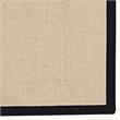 Riverbay Furniture Transitional Machine Tufted Wool 4'x6' Rug in Natural/Black
