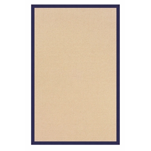 Riverbay Furniture Transitional Machine Tufted Wool 4'x6' Rug in Blue