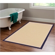 Riverbay Furniture Transitional Machine Tufted Wool 4'x6' Rug in Blue