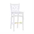 Riverbay Furniture Transitional Solid Wood Set of Two Barstools in White