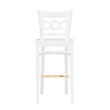 Riverbay Furniture Transitional Solid Wood Set of Two Barstools in White