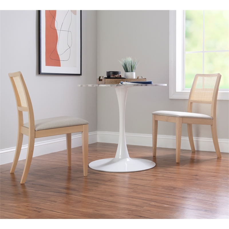 Riverbay Furniture Traditional Beech Wood Chair in Natural