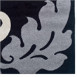 Riverbay Furniture Transitional Yarn 3'x5' Rug in Black and Gray