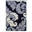 Riverbay Furniture Transitional Yarn 3'x5' Rug in Black and Gray