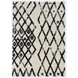 Riverbay Furniture Transitional Polypropylene 3'x5' Rug in Ivory and Black