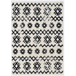 Riverbay Furniture Transitional Polypropylene 3'x5' Rug in Ivory and Black