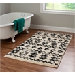 Riverbay Furniture Transitional Polypropylene 3'x5' Rug in Ivory and Black