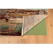 Riverbay Furniture Transitional Polypropylene 3'x5' Rug in Gold and Burgundy
