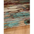 Riverbay Furniture Transitional Polypropylene 3'x5' Rug in Gold and Burgundy