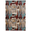 Riverbay Furniture Transitional Polypropylene 5'x8' Rug in Beige and Teal