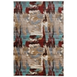 Riverbay Furniture Transitional Polypropylene 8'x11' Rug in Beige and Teal