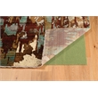 Riverbay Furniture Transitional Polypropylene 3'x5' Rug in Beige and Burgundy