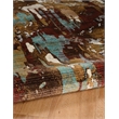 Riverbay Furniture Transitional Polypropylene 3'x5' Rug in Beige and Burgundy