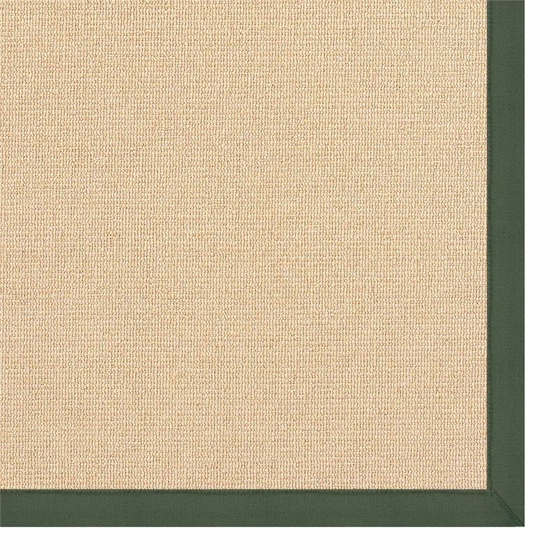 Riverbay Furniture Machine Tufted Wool 8'x11' Rug in Natural and Green