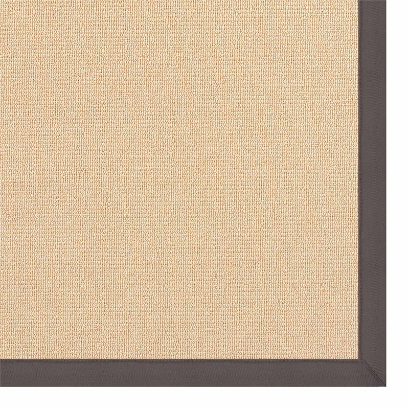 Riverbay Furniture Machine Tufted Wool 8'x11' Rug in Natural and Slate