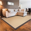 Riverbay Furniture Machine Tufted Wool 8'x11' Rug in Natural and Slate