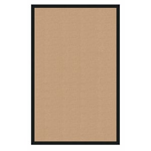 Riverbay Furniture Machine Tufted Wool 8'9&quotx12' Rug in Sisal and Black