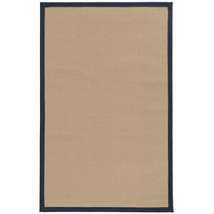 Riverbay Furniture Machine Tufted Wool 9'10&quotx13' Rug in Sisal and Blue