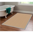 Riverbay Furniture Machine Tufted Wool 4'x6' Rug in Sisal and Ice Blue