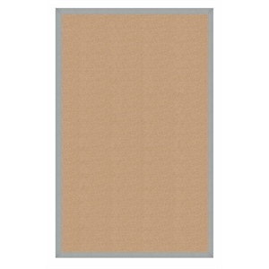 Riverbay Furniture Machine Tufted Wool 5'x8' Rug in Sisal and Ice Blue