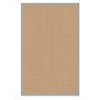 Riverbay Furniture Machine Tufted Wool 5'x8' Rug in Sisal and Ice Blue