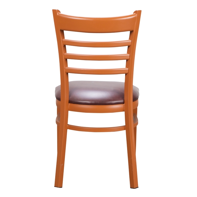 Riverbay Furniture Steel Brown Side Chair Rectangular Upholstered 18
