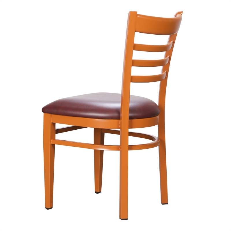 Riverbay Furniture Steel Brown Side Chair Rectangular Upholstered 18