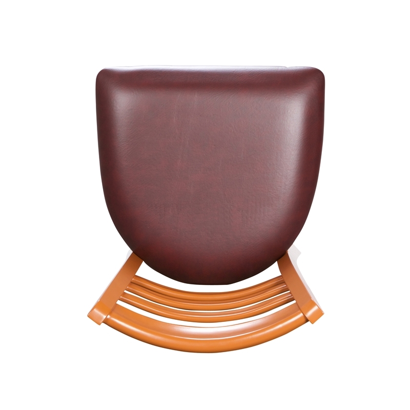 Riverbay Furniture Steel Brown Side Chair Rectangular Upholstered 18