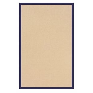 Riverbay Furniture Machine Tufted Wool 9'10&quotx13' Rug in Natural and Blue