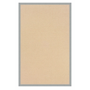 Riverbay Furniture Machine Tufted Wool 4'x6' Rug in Natural and Ice Blue