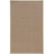 Riverbay Furniture Machine Tufted Wool 8'x11' Rug in Cork Brown and Beige