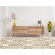 Riverbay Furniture Transitional Polypropylene 8'x10' Rug in Cream and Brown