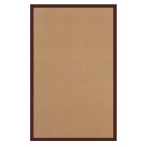 Riverbay Furniture Machine Tufted Wool 8'9&quotx12' Rug in Cork Brown and Brown