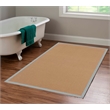 Riverbay Furniture Machine Tufted Wool 4'x6' Rug in Cork Brown and Ice Blue