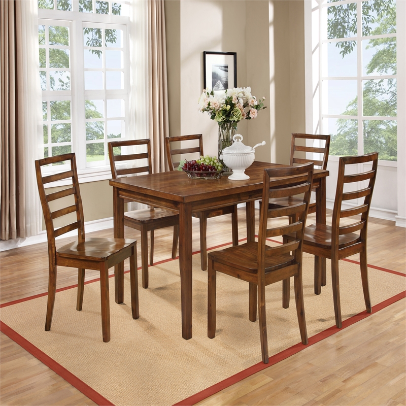 Riverbay Furniture Machine Tufted Wool 8'x11' Rug in Natural and Burnt Orange