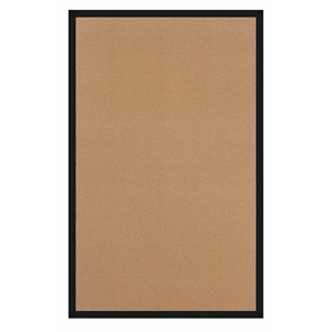 Riverbay Furniture Machine Tufted Wool 1'10&quotx2'10&quot Rug in Cork Brown and Black